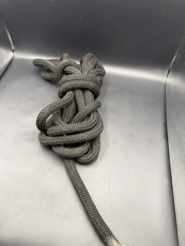 Black braided nylon marine - black,